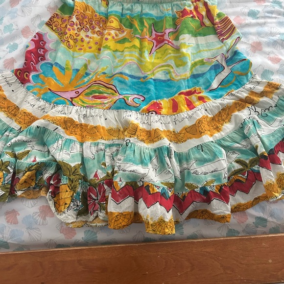Jam’s world 50 years rayon multicolored skirt med - Picture 2 of 5